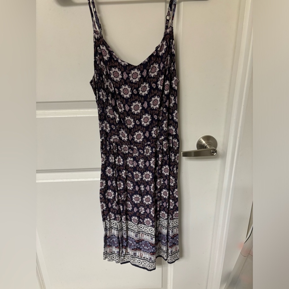 Purple Floral Dress - Garage